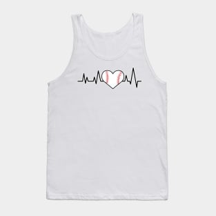 Heartbeat Pulse - Baseball Tank Top